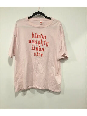 Kinda naughty kinda nice oversized graphic tee xl
